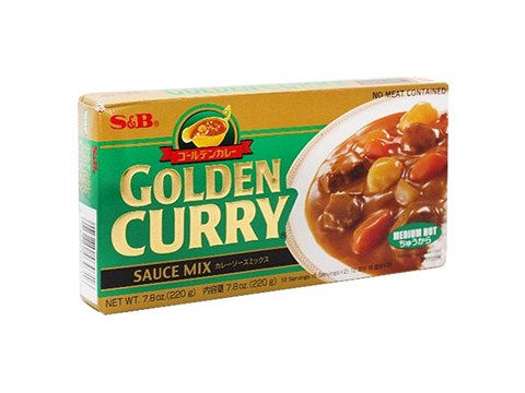 S&B Golden Curry Sauce Mix - Medium, Hot, 220 g