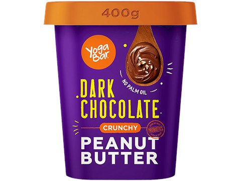Yoga Bar Crunchy Dark Chocolate Peanut Butter - Sweet & Salty, Protein-rich, 400 g