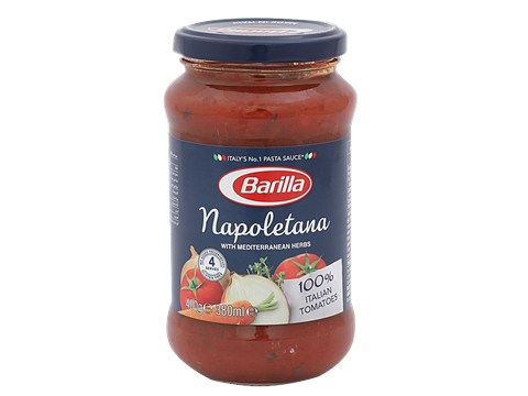 Barilla Napoletana Pasta & Pizza Sauce - With Mediterranean Herbs, Gluten Free, 400 g