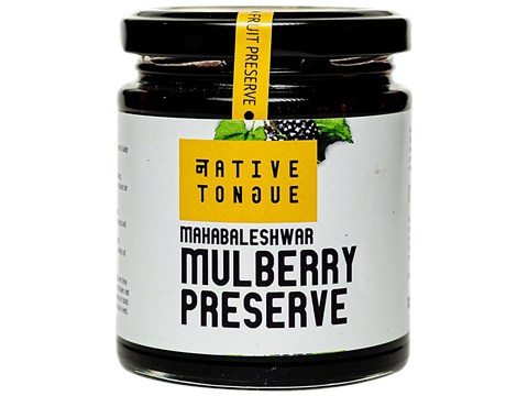 Native Tongue Mulberry Preserve From Mahabaleshwar - Vegan, 70% Fruit, Low Sugar & No Preservatives, 200 g