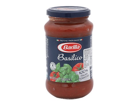 Barilla Basilico Pasta & Pizza Sauce - With No Added Preservatives, Gluten Free, 400 g