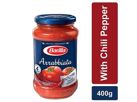 Barilla Arrabbiata Pasta & Pizza Sauce - With No Added Preservatives, Gluten Free, 400 g