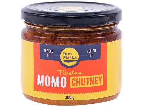 Bun Maska Tibetan Spicy Momo Chutney - Tangy & Spicy, Authentic Flavour, For Cooking, Spread & Dip, 300 g