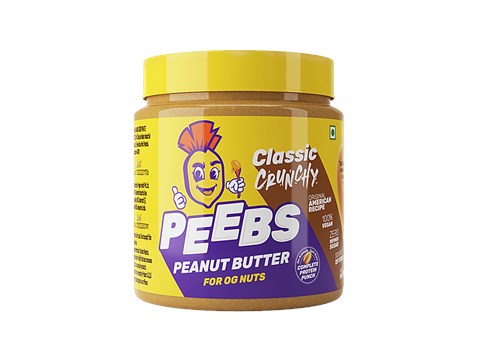 Peebs Classic Peanut Butter - Crunchy, 500 g