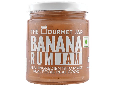 The Gourmet Jar Banana Rum Jam, 230 g