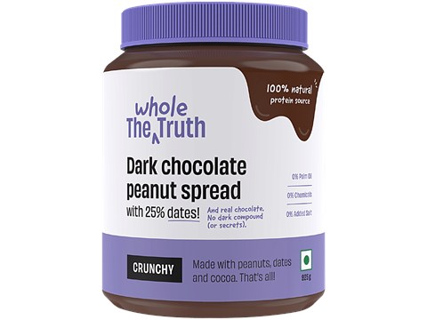 The Whole Truth Dark Chocolate Peanut Butter - Crunchy, 925 g