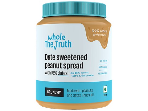 The Whole Truth Peanut Butter - Sweetened & Crunchy, 925 g