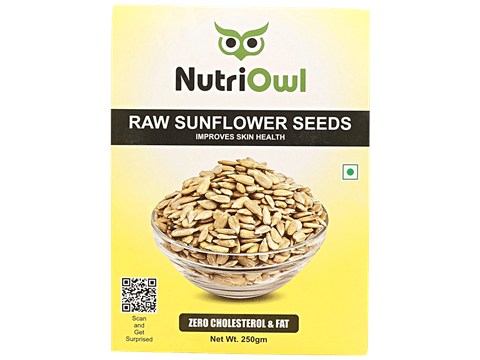NutriOwl Raw Sunflower Seeds, 250 g