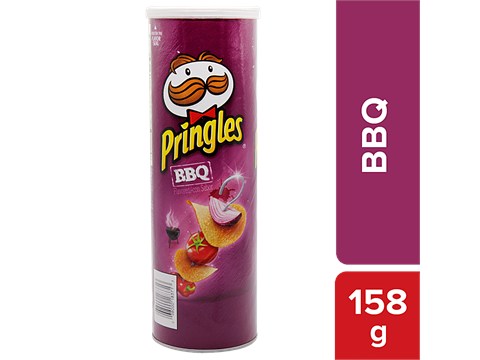 Pringles Imported Potato Crisps - BBQ, Imported, 158 g