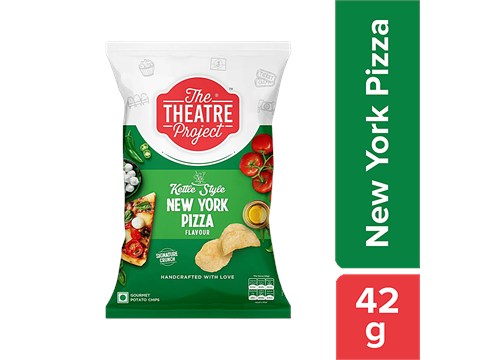 The Theatre Project Kettle Cooked Potato Chips - New York Pizza, 42 g