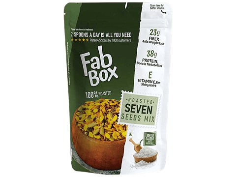 Fabbox Seven Seeds Mix - Roasted, Salted, Premium, Healthy Snack, Weight Management, 70 g