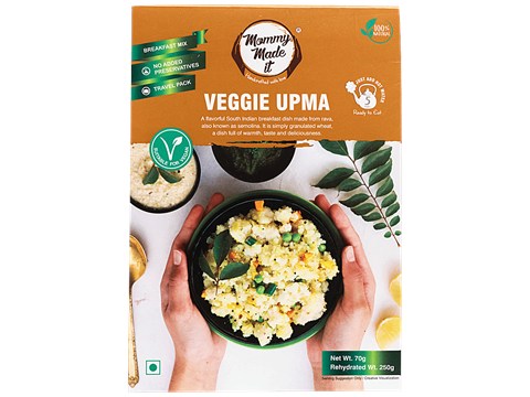 Mommy Made It  Veggie Upma - Ready To Eat, No Preservatives, 70 g
