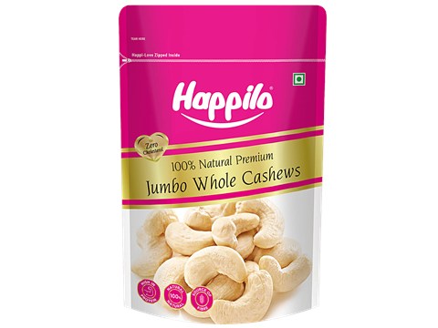 Happilo Natural Premium Jumbo Whole Cashews, 200 g