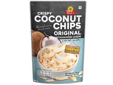Tong Garden Toasted Crispy Coconut Chips - Original, 40 g