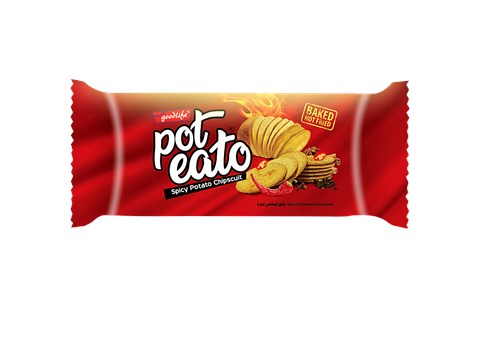 Goodlife Poteato Spicy Potato Chipscuits, 75 g