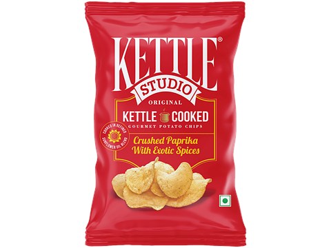 Kettle Studio Crushed Paprika With Exotic Spices Potato Chips, 120 g