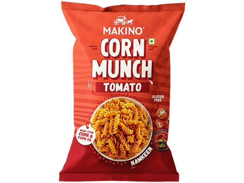 Makino Corn Munch Tomato Namkeen, 150 g