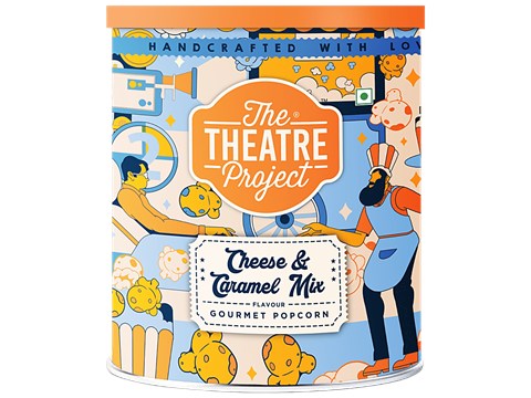 The Theatre Project Cheese & Caramel Mix Gourmet Popcorn, 75 g