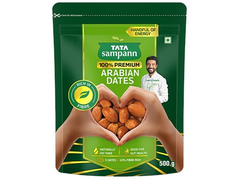 Tata Sampann Premium Arabian Dates/Khajoor, 500 g