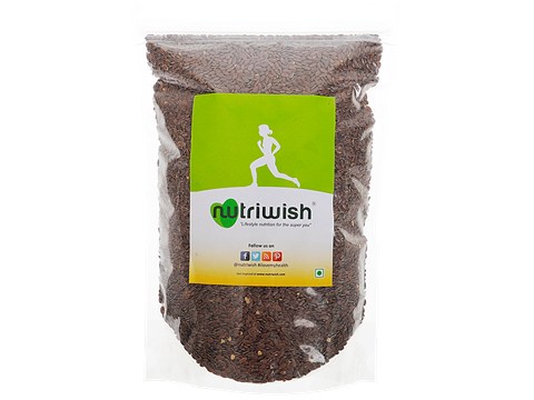 Nutriwish Roasted & Salted Flax Seeds, 500 g