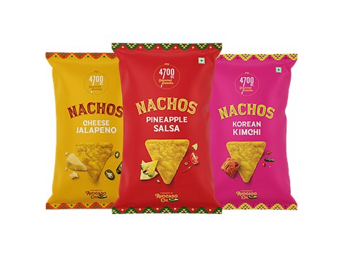 4700BC Cheese Jalapeno + Korean Kimchi + Pineapple Salsa Nachos, 40 g