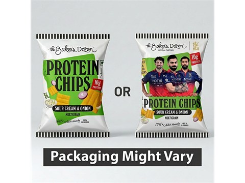 The Baker's Dozen Sour Cream & Onion Multigrain Protein Chips, 45 g