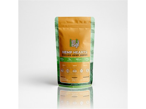 Cure by Design Hemp Hearts Hulled Seeds - Rich In Protein, Improves Muscle Growth & Repair, 200 g