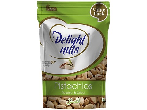 Delight Nuts Pistachios Roasted & Salted - Premium Quality, 500 g