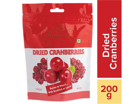 Regency Dried Cranberries, 200 g