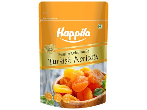 Happilo Premium Dried Jumbo Turkish Apricots, 200 g
