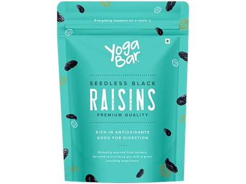 Yoga Bar Seedless Black Raisins, 500 g
