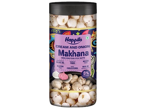 Happilo Cream & Onion Makhana, 80 g