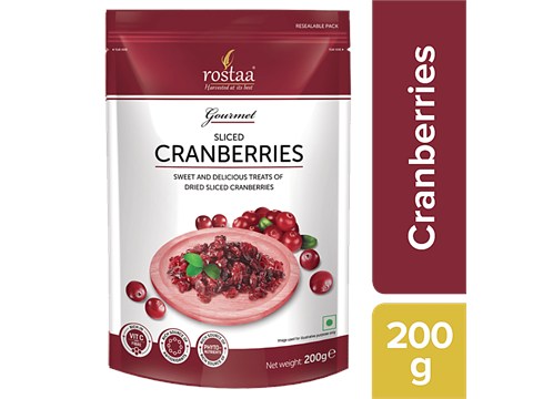 Rostaa Gourmet Cranberries, 200 g