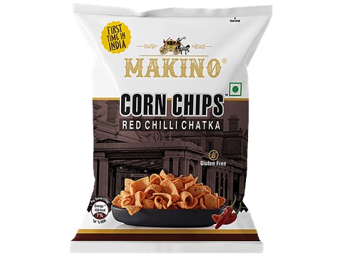 Makino Corn Chips - Red Chilli Chatka, 60 g