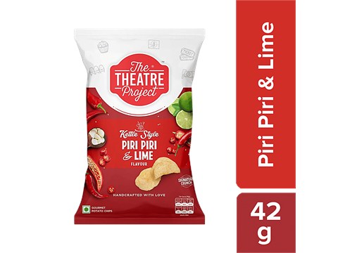 The Theatre Project Kettle Cooked Potato Chips - Piri Piri & Lime, 42 g