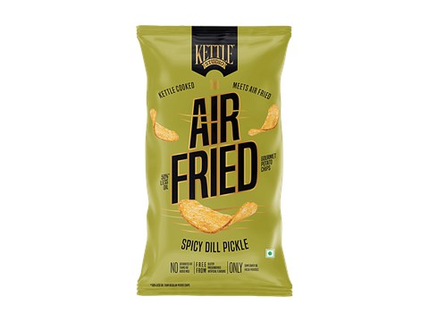 Kettle Studio Spicy Dill Pickle Air Fried Potato Chips, 80 g