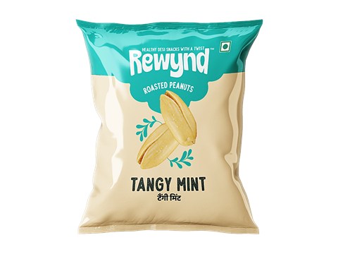 Rewynd Roasted Peanuts - Tangy Mint, 140 g