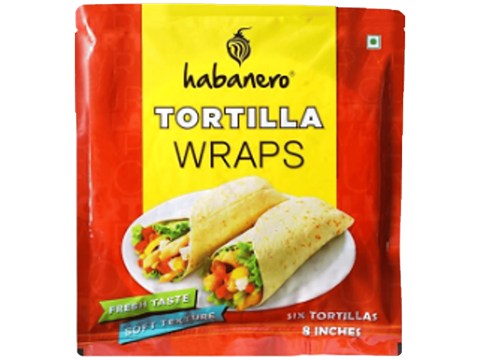 Habanero Tortilla Wraps, 6 pcs