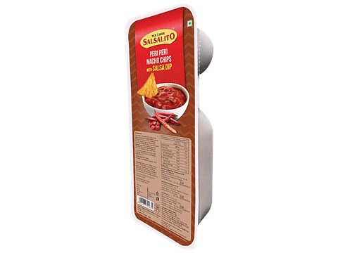 Tex Mex Salsalito Peri Peri Nacho Chips With Salsa Dip, 75 g