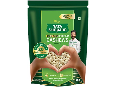 Tata Sampann Premium Cashews, 500 g