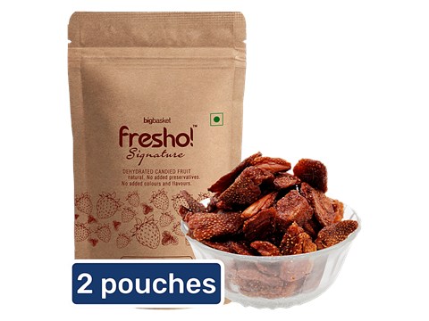 fresho! Signature Dry Fruit Strawberry, 2x50 g