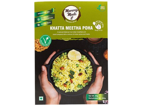 Mommy Made It  Khatta Meetha Poha - Ready To Eat, No Preservatives, 80 g