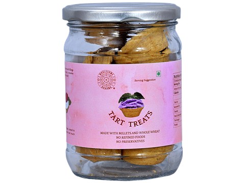 Wholesome Dharma Tart Treats - Made With Millets & Whole Wheat, Baked Pastry Shell, 17 pcs