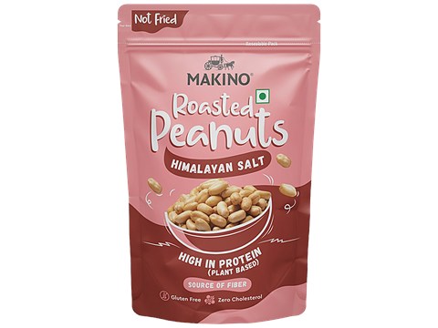 Makino Roasted Peanuts - Himalayan Salt, High In Protein, Source Of Fiber, 150 g