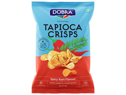 Dobra Spicy Kari Tapioca Crisps, 60 g