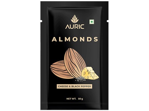 Auric Italian Cheese & Pepper Almonds, 50 g