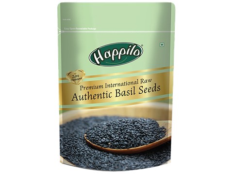 Happilo Premium Raw Holy Basil/Sabja Seeds, 250 g