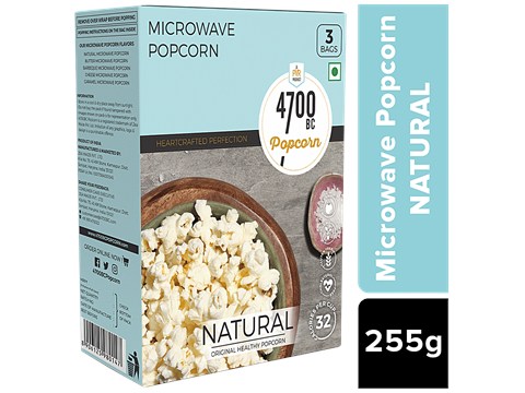 4700BC Microwave Popcorn - Natural, 255 g