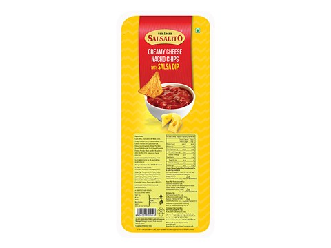 Tex Mex Salsalito Creamy Cheese Nacho Chips - With Salsa Dip, Tasty Snacks, 75 g