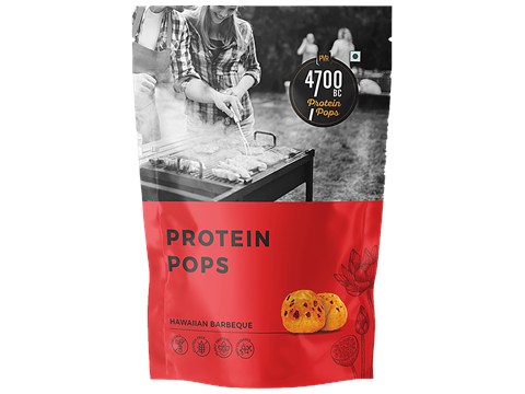 4700BC Protein Pops - Hawaiian Barbeque, Foxnuts/Makhana, Gluten Free, Healthy Snack, 40 g